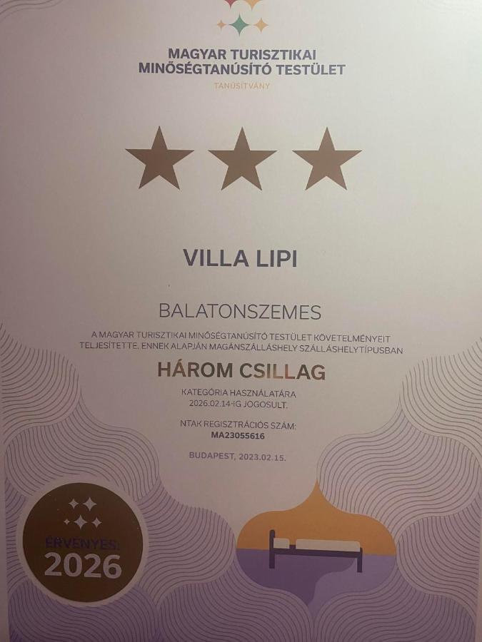 Villa Lipi - Home Away From Home Balatonszárszó 外观 照片